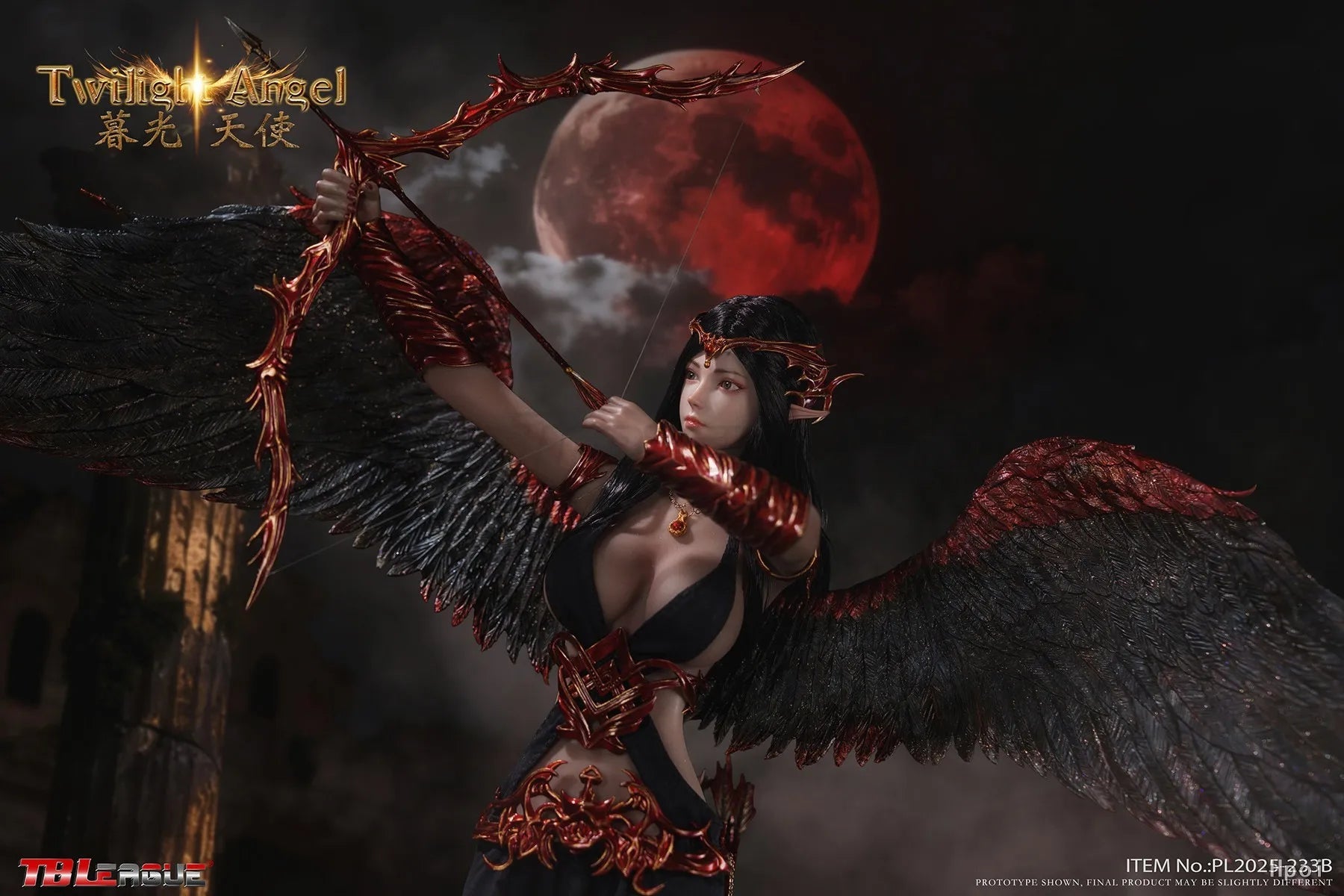 【MT】Original TBLeague PL2025-233B Twilight Angel Black Style 1/6 Action Figure Toy Collection Model Ornament