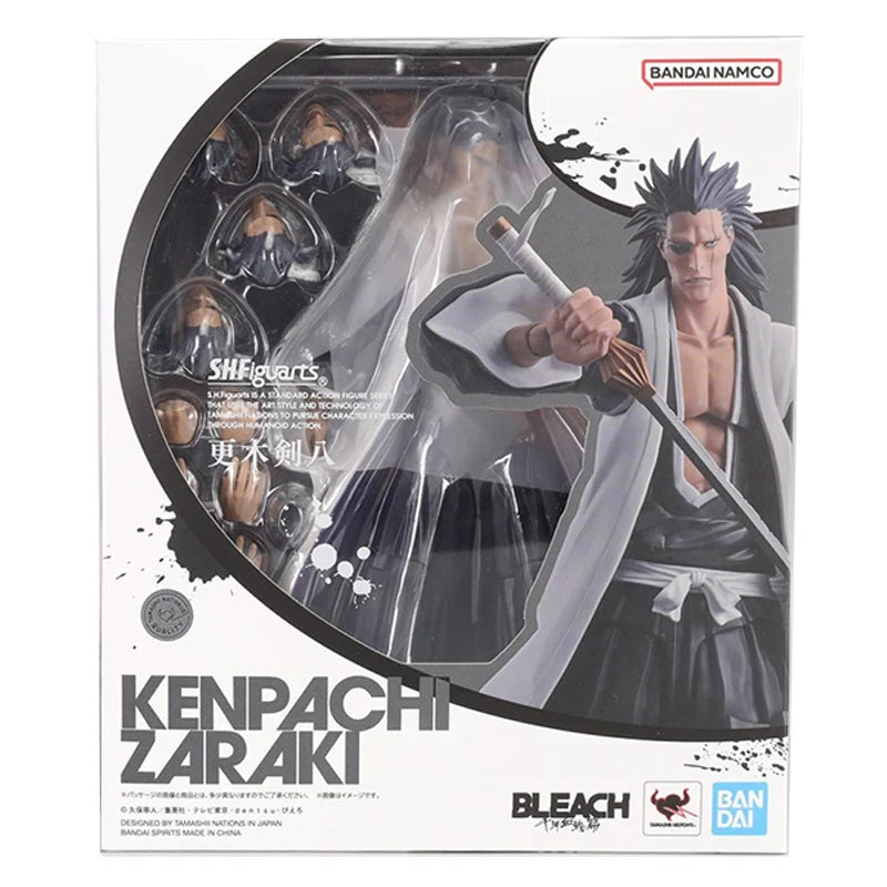 Bandai Original SHF BLEACH Ichigo Kurosaki Toushiro Hitsugaya Byakuya Kuchiki Kenpachi Zaraki Renji Abarai Anime Figur Modell Spielzeug