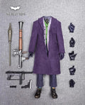 THE BEST TOYS 1/6 Male Soldier Robber Purple Coat Suit Leather Shoes Set Accessories Toy Fit 12'' Action Figure In Stock