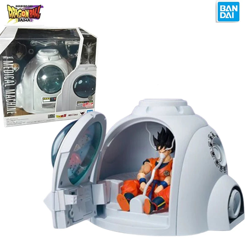 Original Bandai SHF Dragon Ball MEDICAL MACHINE Son Goku Anime Action FigureCollectible Movable Model Toy Ornament Gift Children