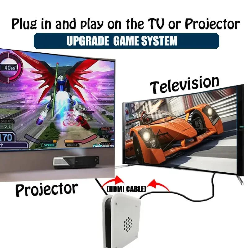 M15 60+Emulators 1T Retro Game Console Batocera I3-3110M 70000+Games For Wii PS2 PSP GameCube N64 Wireless handle