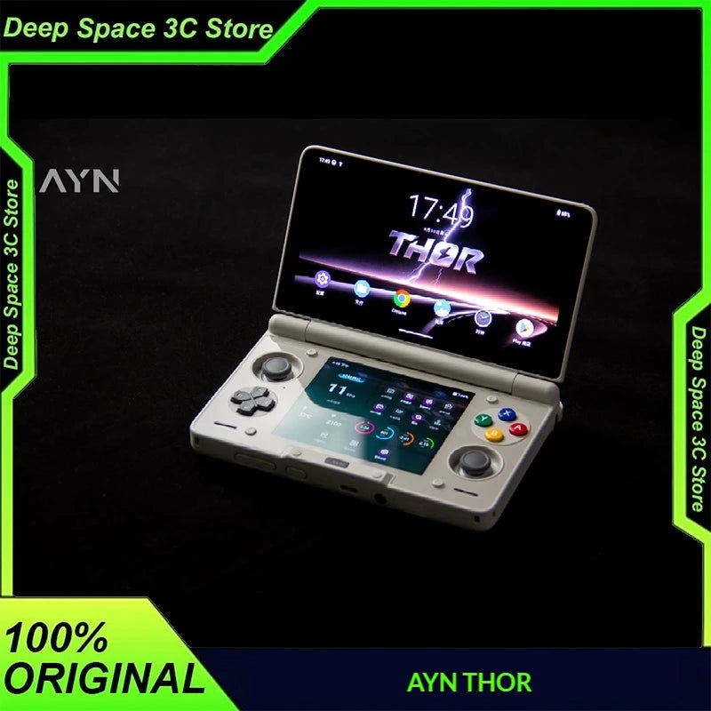 Original AYN Thor 6'' OLED Dual Screen Gaming Handheld Qualcomm Snapdragon CPU 6000mAh Battery Android13 Hall Stick Game Console