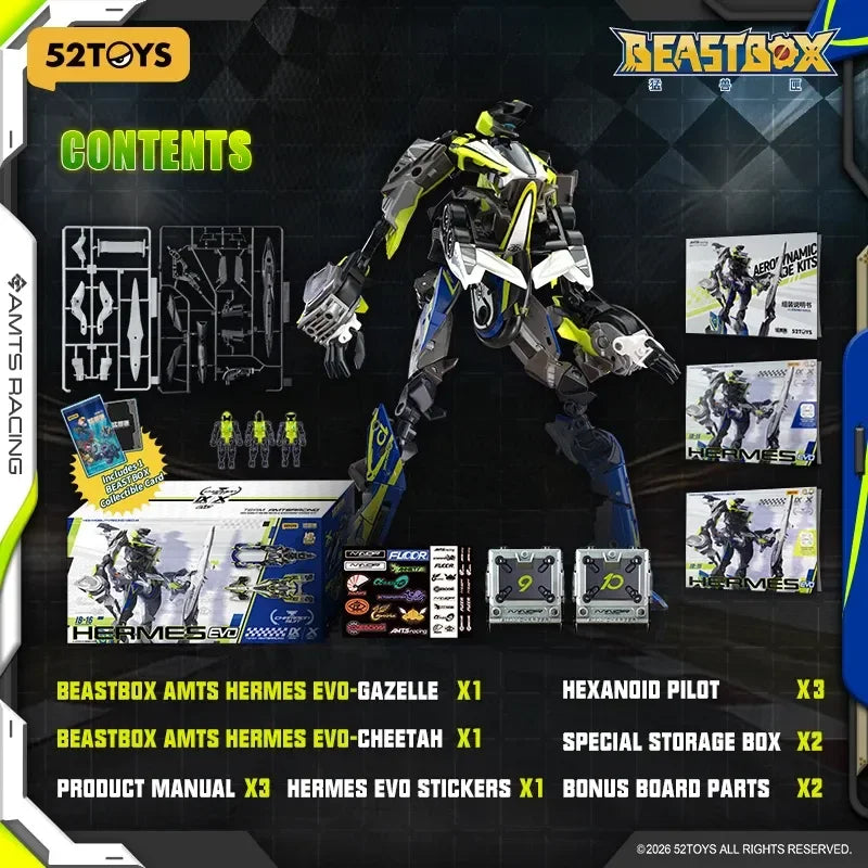 52toys Beast Box Divine Walker Ib-16 Action Figure Assembling Mech Models Collectible Multi Form Transformable Toy Ornament Gift