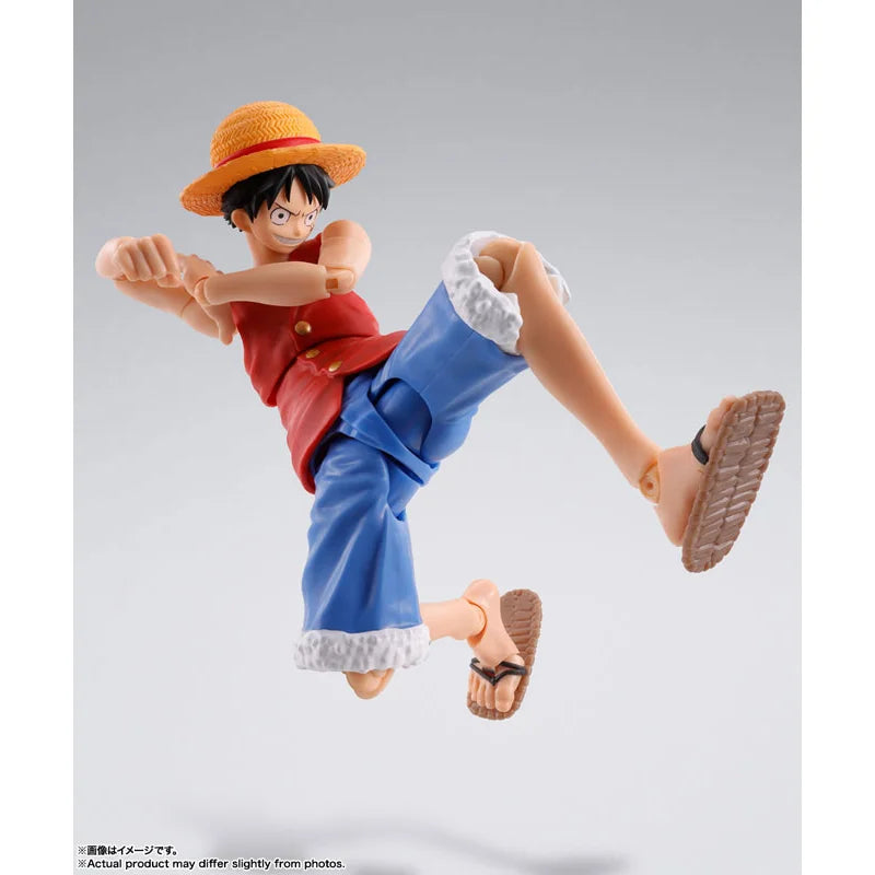 100% Original Bandai S.H.Figuarts SHF One Piece Monkey D. Luffy Romance Dawn In Stock Anime Action Collection Figures Model Toys