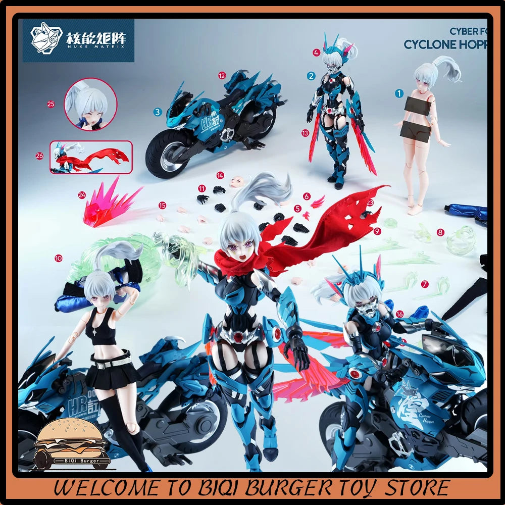 New Nuclear Matrix Cyber Forest Fantasy Girls Cyclone Hopper YIO FUNG SIM Hurricane Locust Leaf Wind ChanAssembly Model Kit Toy