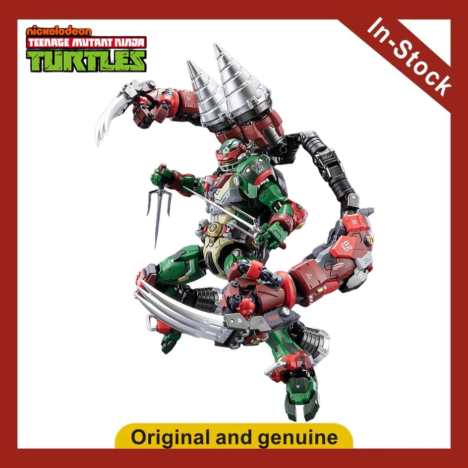 【UA】 HEATBOYS MechaHeat Series Alloy Mecha TMNT Raphael Action Figure Model Toy Gift