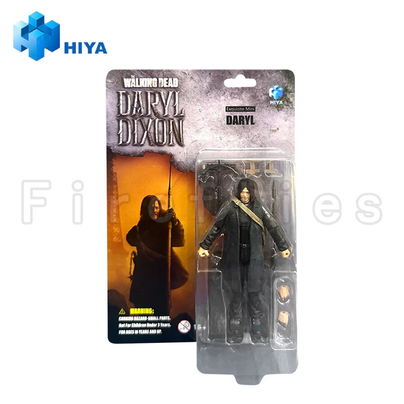 1/18 HIYA Action Figure Exquisite Mini Series The Walking Dead Negan Daryl Walker King Dark Eyes Walker Anime Toy