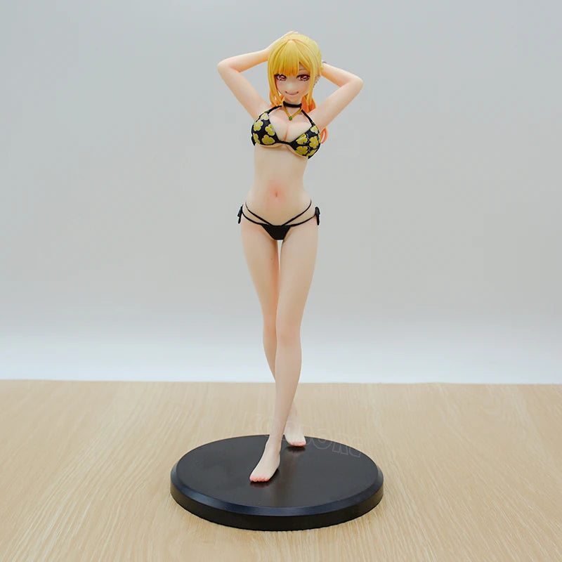 23cm My Dress-Up Darling Marin Kitagawa Swimsuit Anime Girl Figure Marin Kitagawa Bikini Action Figure Adult Sexy Model Doll Toy