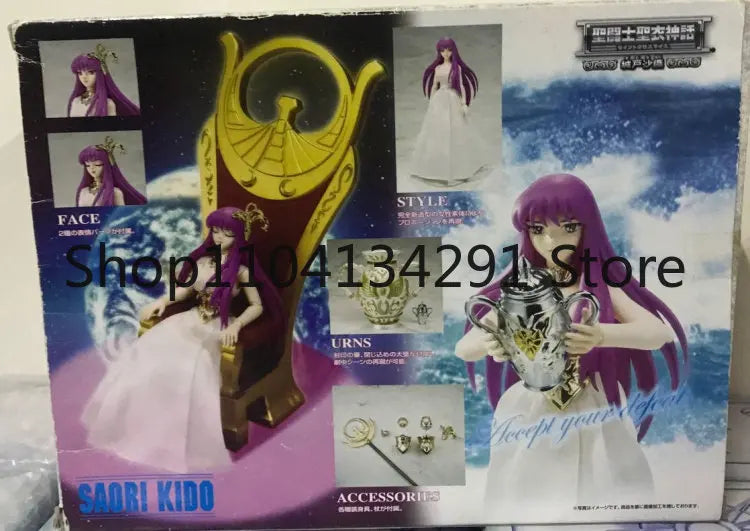 Original Bandai Saint Seiya Cloth Myth Limited Edition Athena Casual Wear Saori Kido Toy Model Collectible Birthday Gift