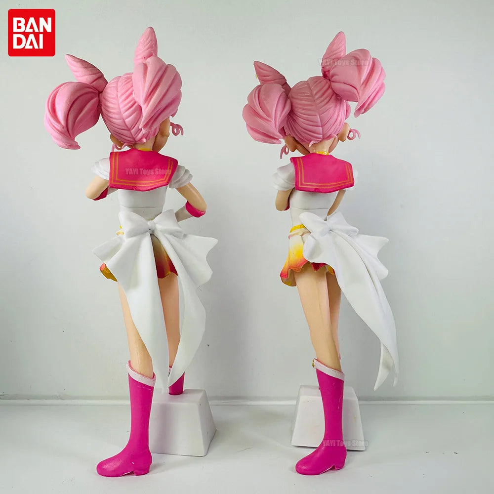 17 см красива пазителка Sailor Moon Cosmos аниме фигурка от филма Glitter Glamours Super Sailor Chibi Moon екшън фигурка играчка подарък