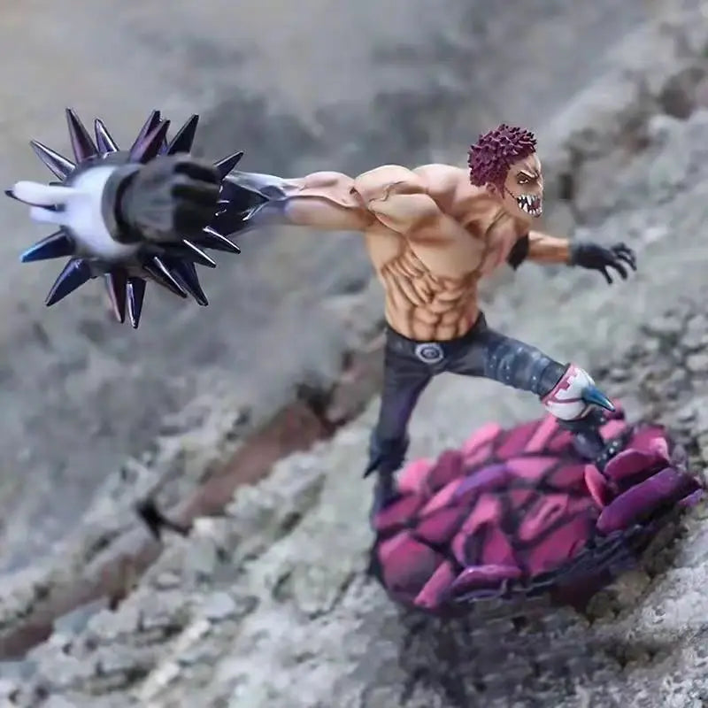 One Piece Figure 23cm Charlotte Katakuri Anime Peripheral Cartoon Toys Model Pvc Gk Statue Figurine Doll Decora Collection Gifts