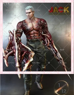 Adults Fun in Stock BY-ART 1/12 Resident Evil Jack Krauser Jack Krauser Action Figure BY-G04 Toy Collection Gift