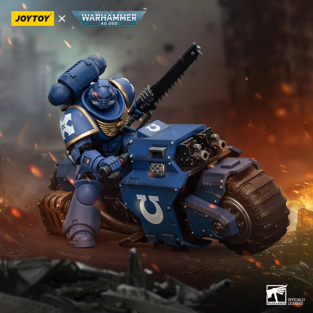 JOYTOY Warhammer 40K Action Figure Space Marines Ultramarines Outriders Brother Catonus Black Templars Brother Valtus Model Toys