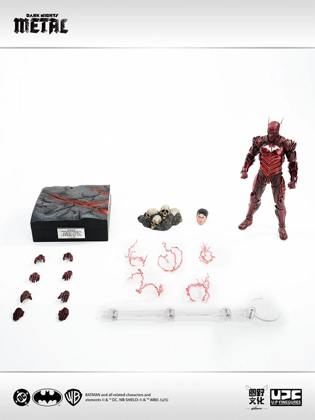 In Stock LIANGPINZHIZAO THE RED DEATH Movable Model Toys 1/12  Arkham Knight LPZZ DARK NIGHTS METAL