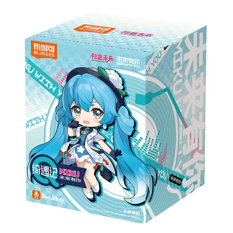 In Stock BLOKEES Qi Yu Ji Q Hatsune Miku The Future Is with You Figure Model Peripheral Action Figure Collection Gift