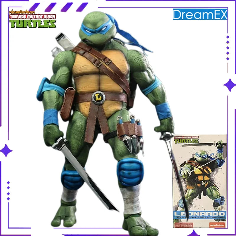 Authentic DreamEX Original Ninja Turtles Series Michelangelo&Donatello 1/6 Anime Mobile Doll Model Toy Gift Collection in Stock