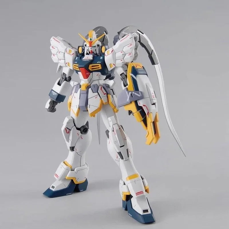 Bandai Genuine GUNDAM MG Action Anime Figure EW Sandrock Gundam Assemble Toy for Boys Girls Kids Gift Collectible Model