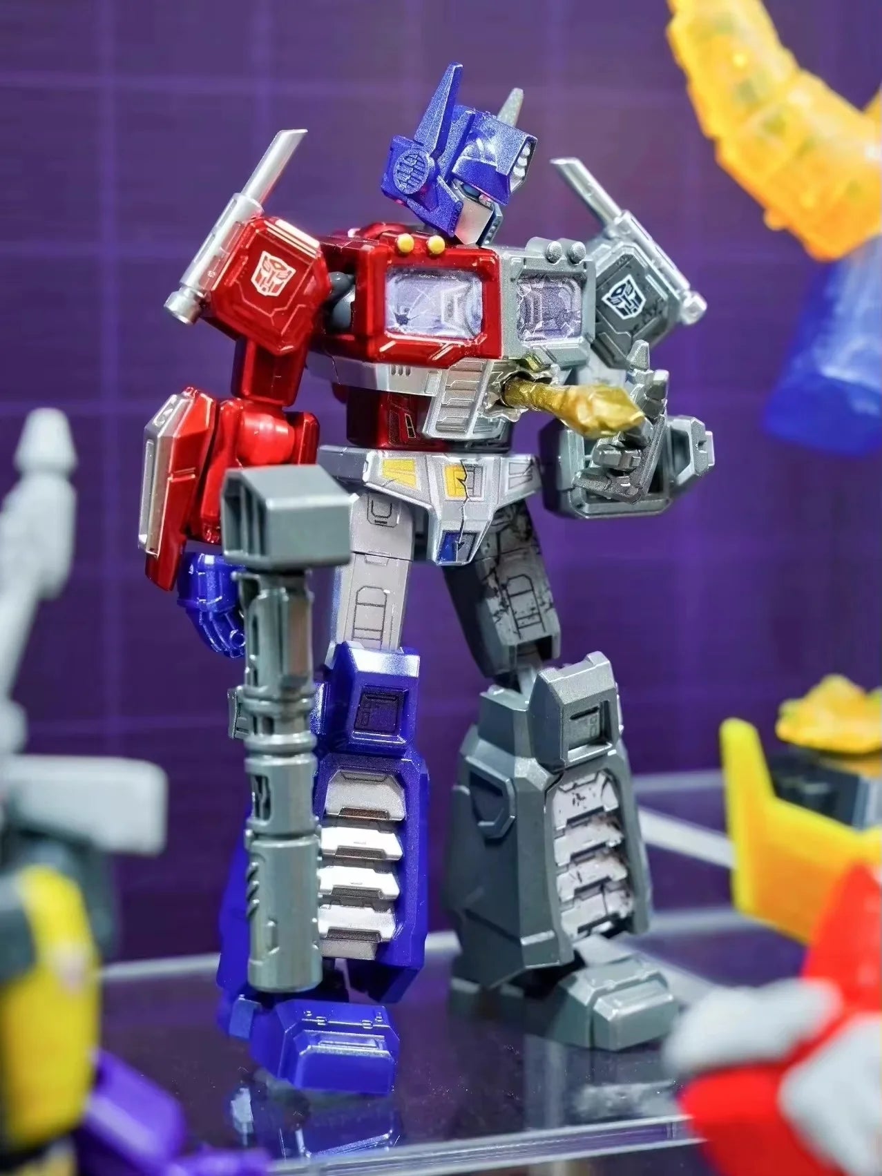 Blokee Transformation Unicron Galaxy Vol 8 Action Figures Blind Box Blitzwing Hot Rod Metroplex Sludge Dinobot Car Boy Gift