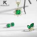 KT Customize Lab Grown Diamondd Ring und Ohrringe Edler Schmuck Verlobungsringe für Frauen