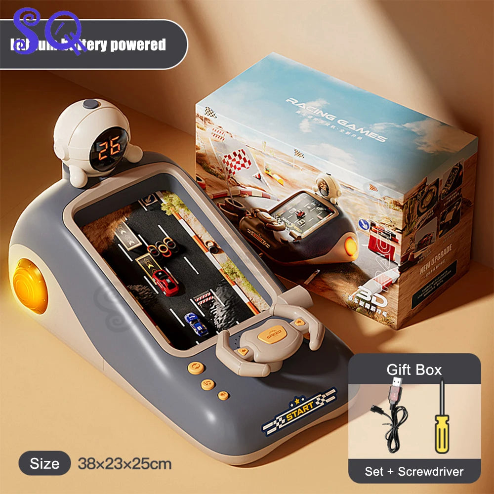 Mini Time Racing Spielkonsole Desktop Dekorationen Arcade Spiel Für Retro Spiel