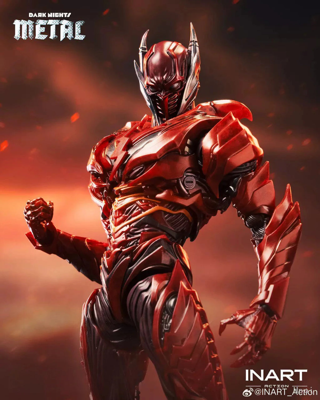100% Brand New Genuine INART Dark Nights: Metal Red Death MAG Articulated Action Figure Collectible Toy Gift Birthday gift