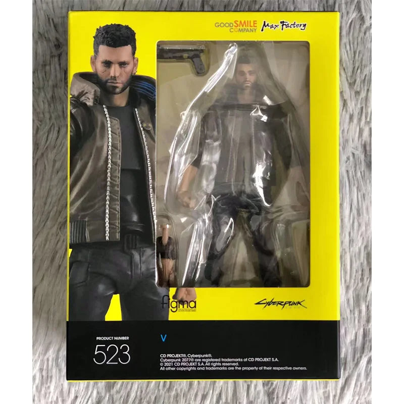 100% Original Figma 523 Cyber punk 2077 V In Stock Anime Action Collection Figures Model Toys