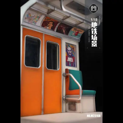 MMMtoys M2316B 1/12 lights can be turned on The Subway Scene Resin Model Fit 6in Action Figure