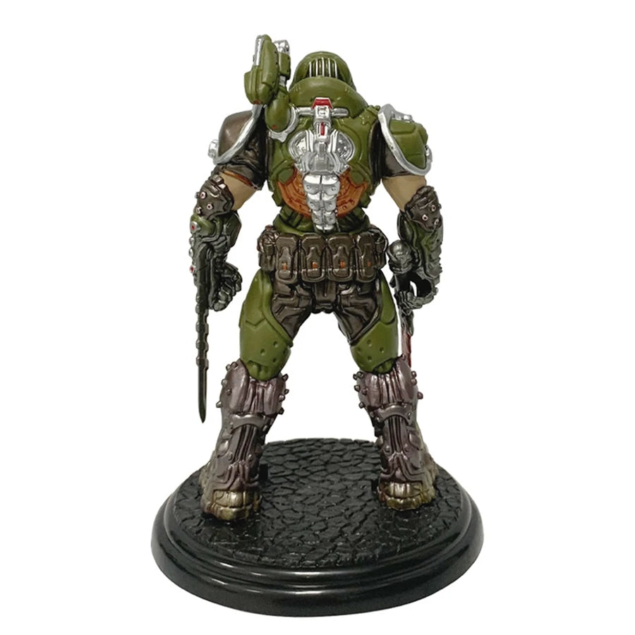 21.5cm Anime Game Doom Eternal Hunter big and strong Action Figure Mchanical Sense Model Toys Collection Festival Gifts