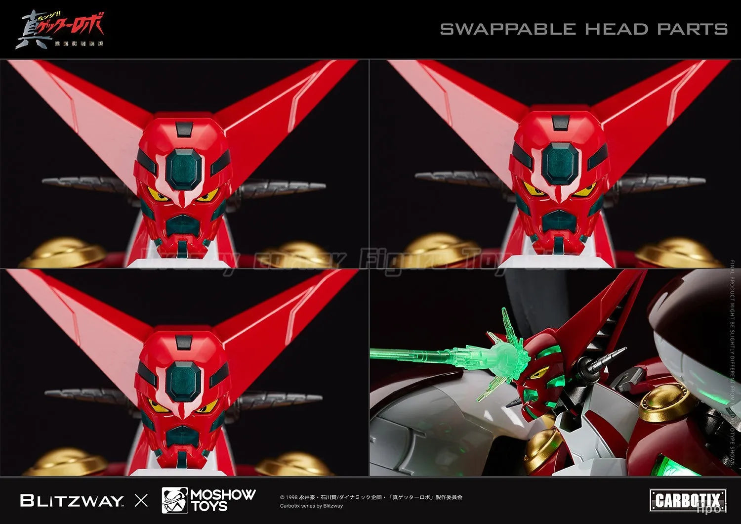 【In Stock】Original BLITZWAY MOSHOWTOYS Getter Robo: Armageddon SHIN GETTER 1 Action Mecha Figure Toy Model Ornaments
