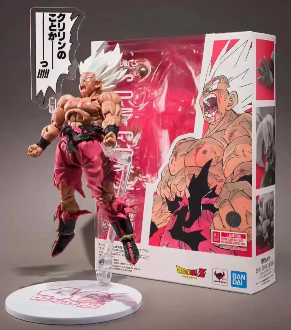 In-stock Bandai SHF 'Dragon Ball' Legendary Super Saiyan Son Goku Genki Festival 1/12 Action Figure Model 17cm Collectible Gift