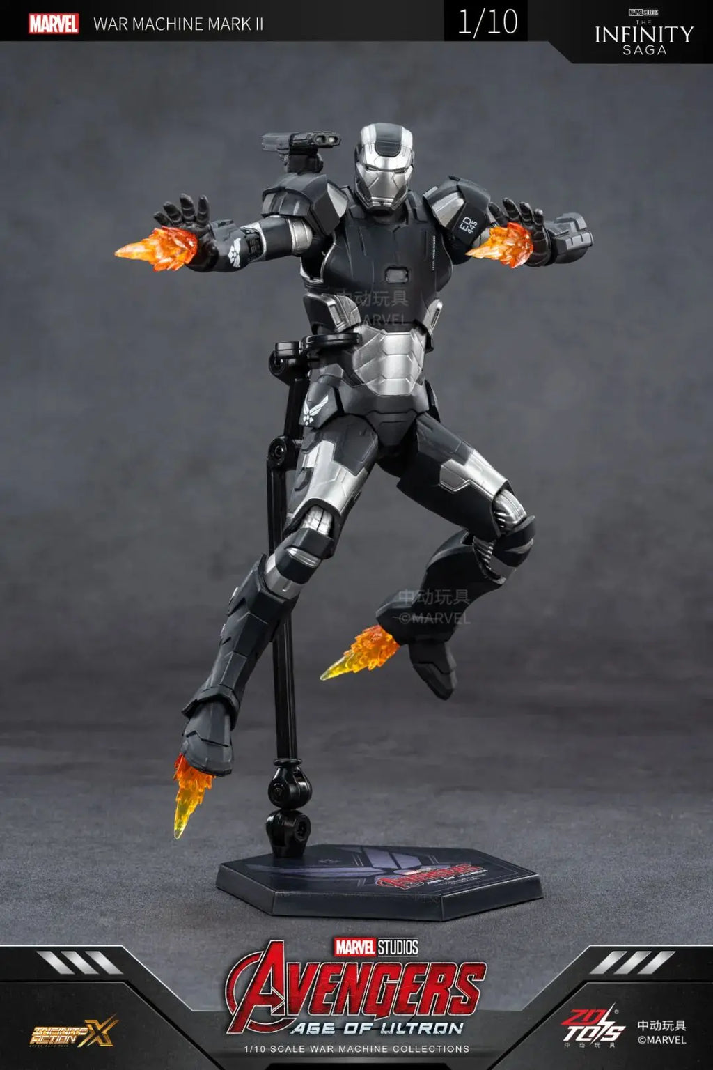 1/10 Original ZD Toys Iron Man MK2 War Machine2.0 MK16 MK11 MK24 MK35 MK47 Tony Stark Collection Model Action Figure Kids Toys