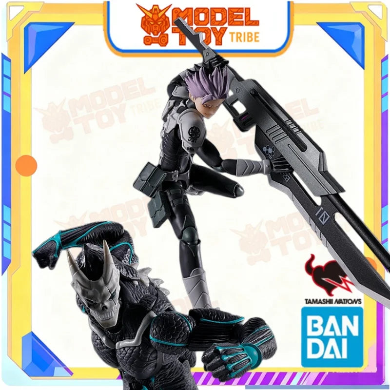 In Stock Japan Bandai Original Anime TAMASHII NATIONS 1/12 SHF Gen Narumi (Kaiju No. eight) Action Figure Model Toy Gift for kid