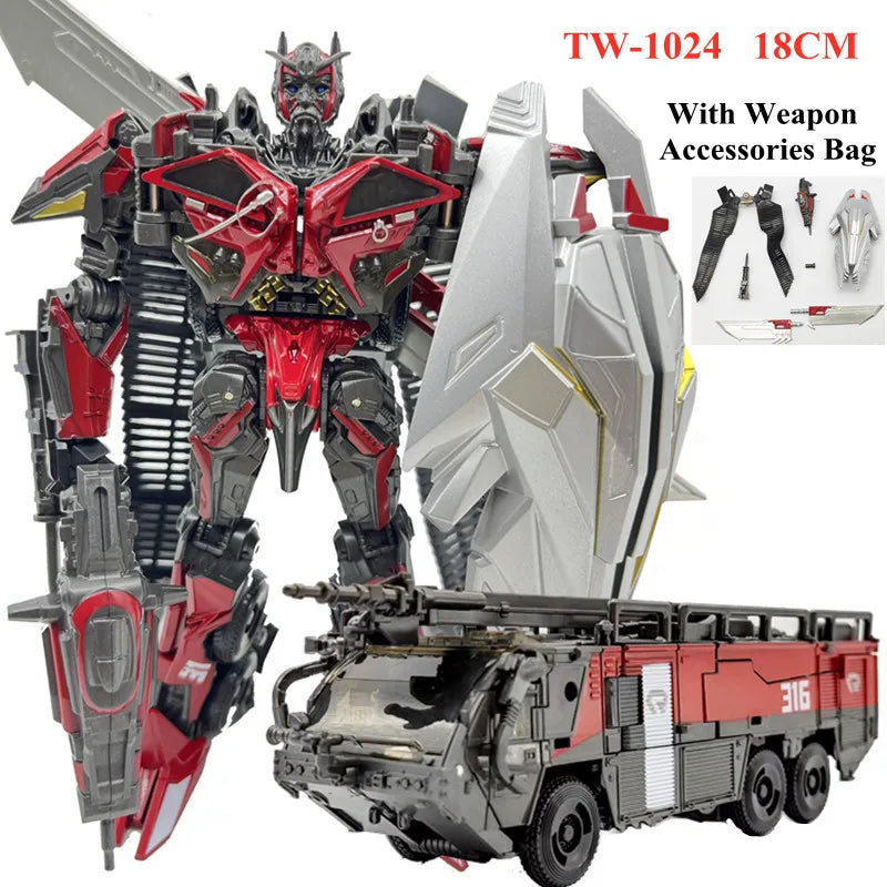 IN STOCK BAIWEI 16.5CM Transformation Anime Action Figure Toys Cool KO G1 Robot Car Model Juguetes Boy Gift SS49 TW-1025B