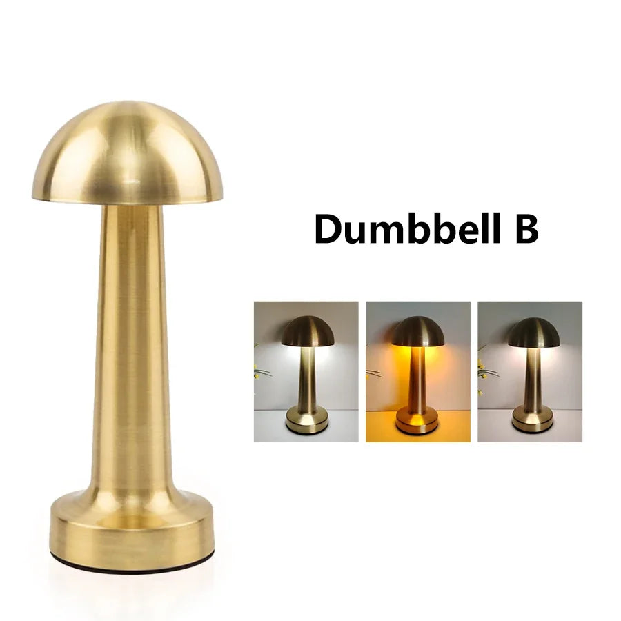 Metal Series Table Lamp Touch LED Lamp Simple Desktop Decorative Lamp Bedside Night Light For Bar, Coffee Table, Restaurant