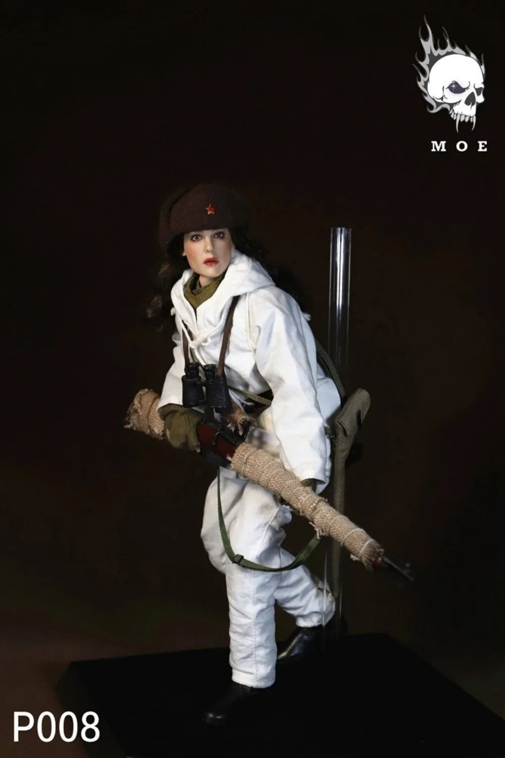 In Stock MOETOYS P008 1/6 Scale Soviet Female Snow Sniper Female Soldier Full Set for 12inchs Action Figure Model Toys