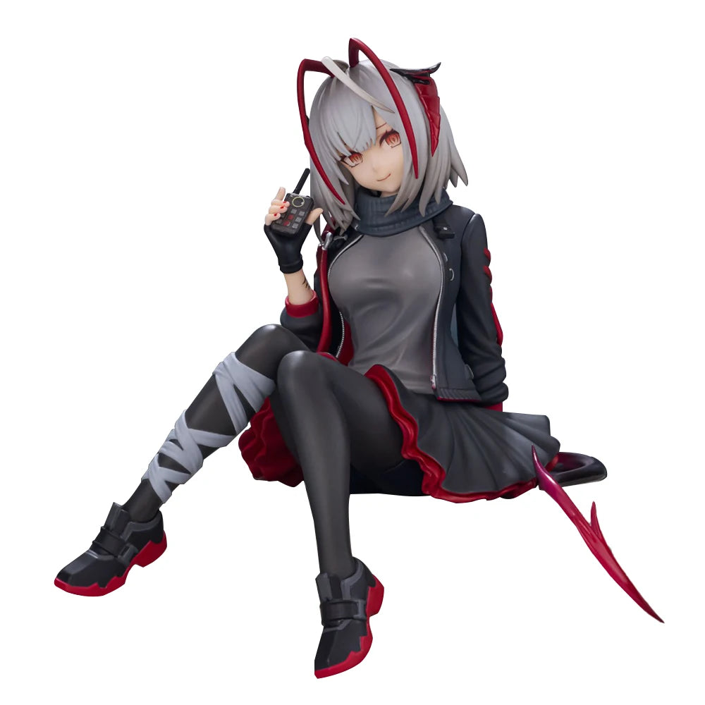 Anime-Spielfigur W Bewaffnete Figur Schöne Mädchenfigur Manga-Puppe W Actionfigur Sitzende Pose Statue Sammlung Modell Spielzeug Geschenk
