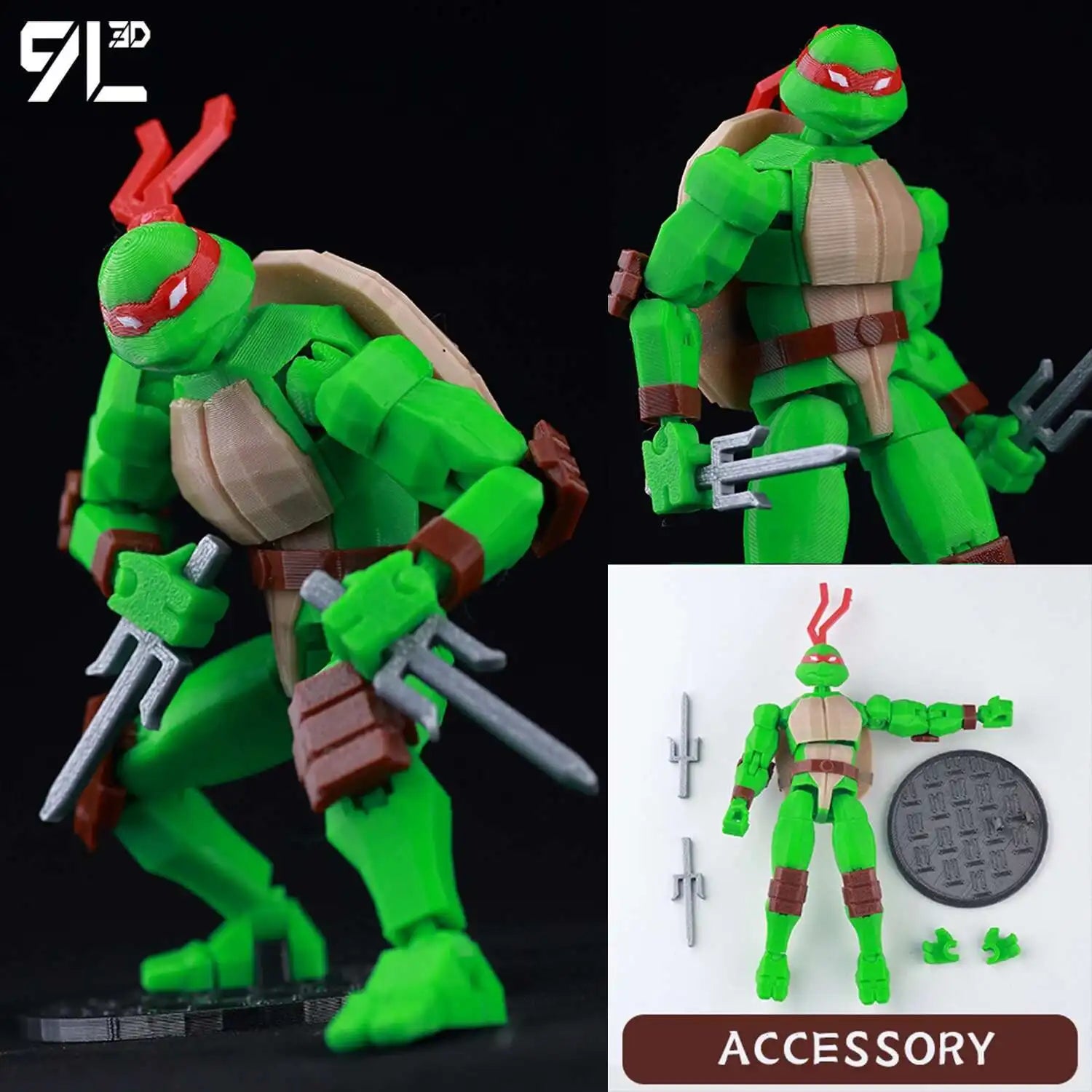 9L3D Cloud FFVII Figure Buster Sword Multi-Joint Articulated Lucky Dummy 13 Anime Action Model Posing Display Children Games toy