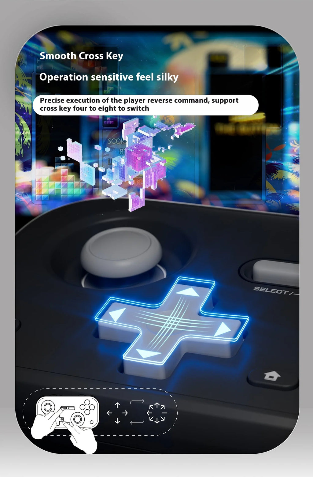 IINE Retro Pocket Gamepad Retro Gaming Controllers Wireless Bluetooth 1000Hz Hall Joystick Portable For Android IOS Phones PC NS