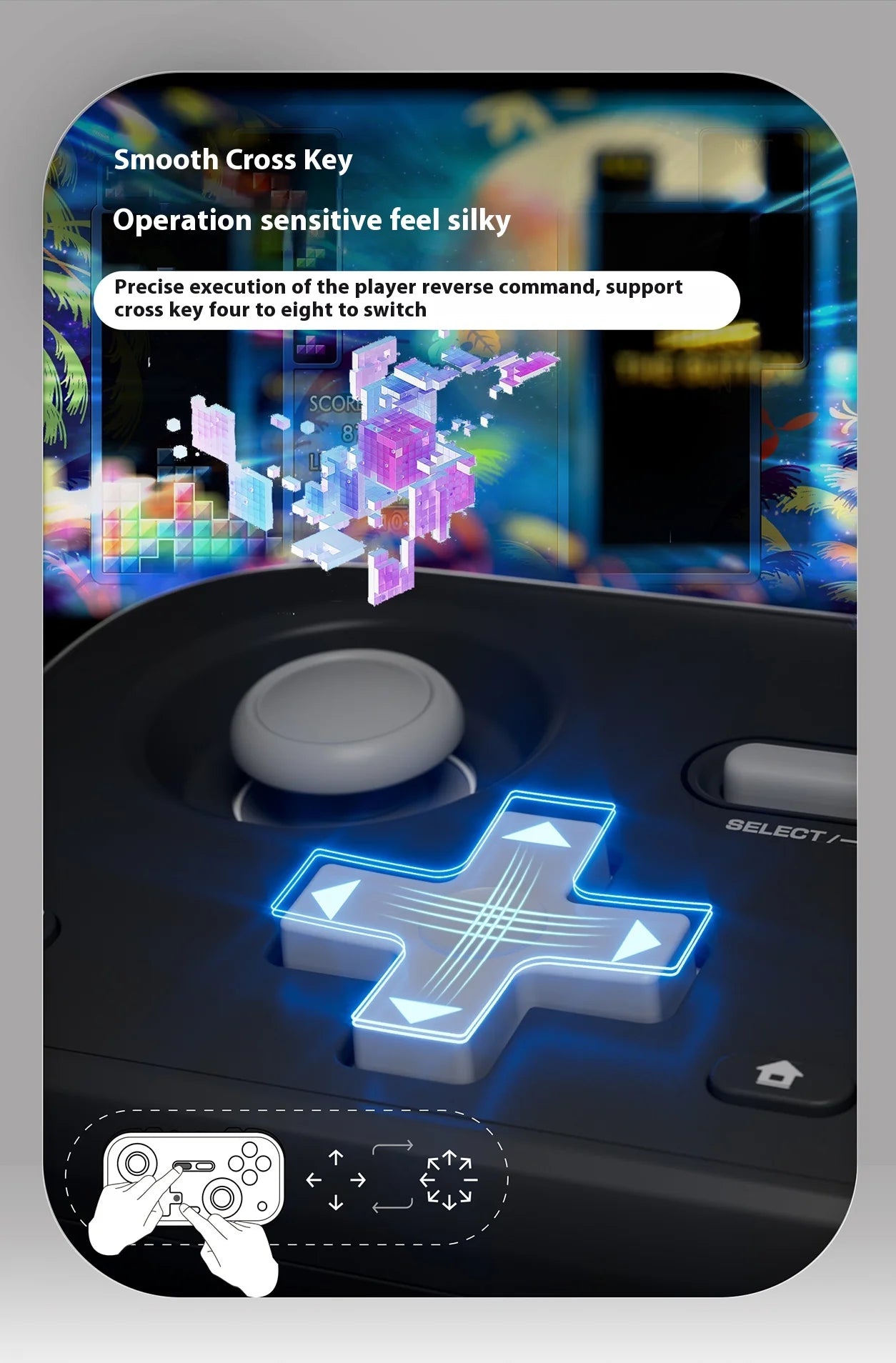 IINE Retro Pocket Gamepad Retro Gaming Controllers Wireless Bluetooth 1000Hz Hall Joystick Portable For Android IOS Phones PC NS