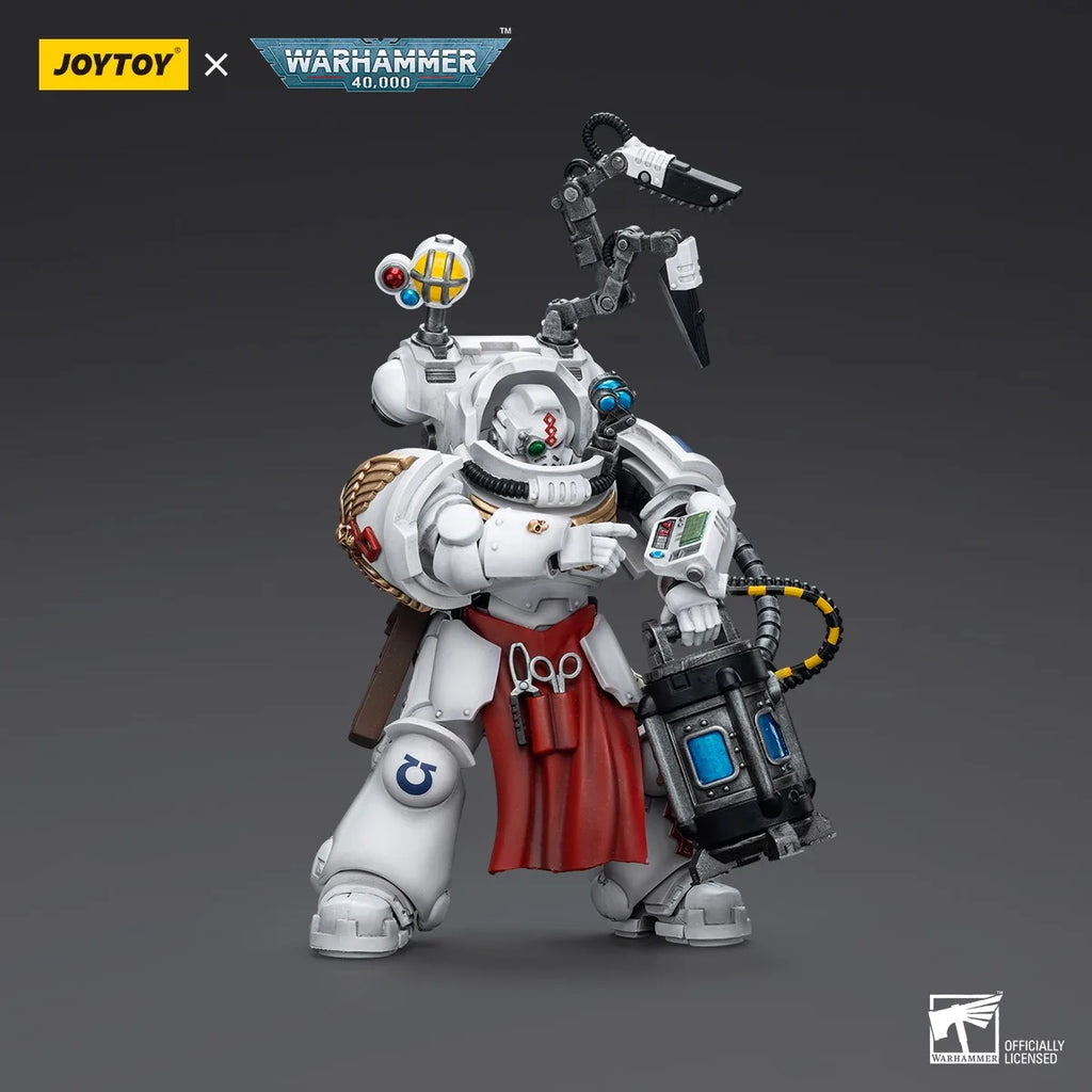 JOYTOY Warhammer 40K Action Figures 1/18 Ultramarines Apothecary Biologis Model Toy Boy Gifts 3.75-inch