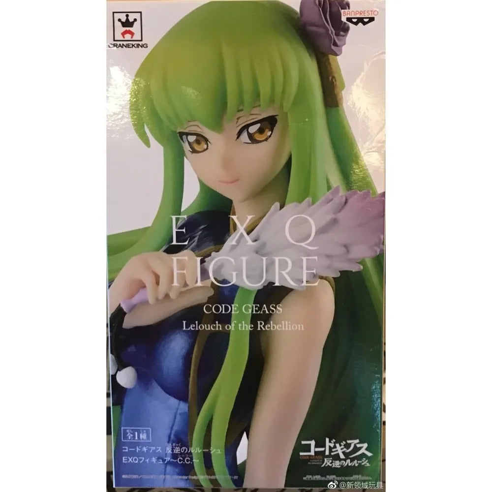 In Stock Bandai Original Genuine Banpresto Code Geass Hangyaku No Lelouch C.C. EXQ Figure 21cm Model Collection Toy Figures Gift