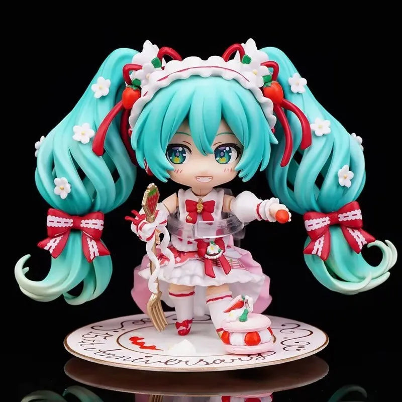 10 cm #1939 Hatsune Miku Anime-Figur, virtuelle Idol-Sängerin #1940 Miku Actionfigur, PVC-Sammlermodellpuppe, Weihnachtsgeschenk