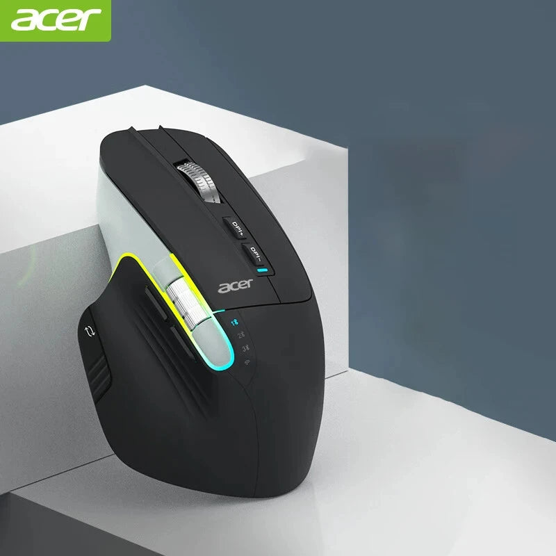 Acer Omr225 Gamer Maus Bluetooth Drahtlose Maus Dual Scroll Ergonomische Maus Programmierung Benutzerdefinierte 3 modus Gaming Mäuse Büro Mäuse
