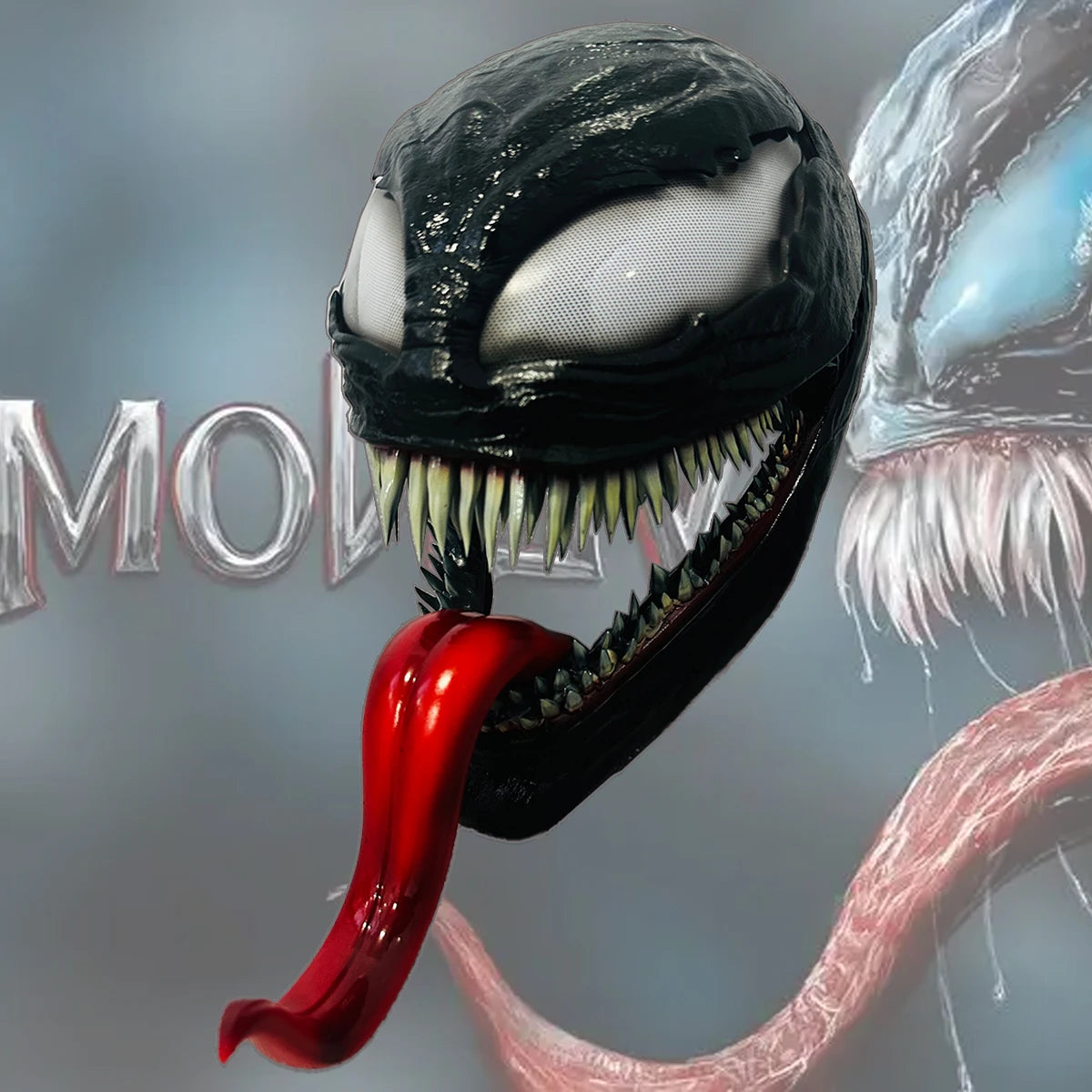 Venom 3: The Last Dance Venom 3 Mask with Tongue 1:1 Wearable Customized Venom Helmet Halloween Cosplay Venom Mask masque