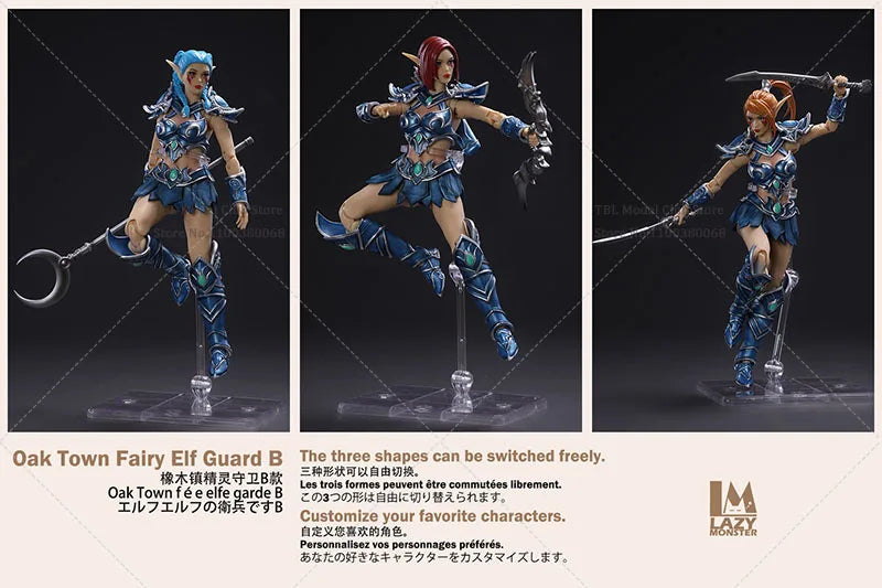 1/12 Scale Collectible Oak Town Fairy Elf Guard Lazy Monster Studio2024 6Inch Pale/Suntan Skin Female Action Figure Full Set Mod