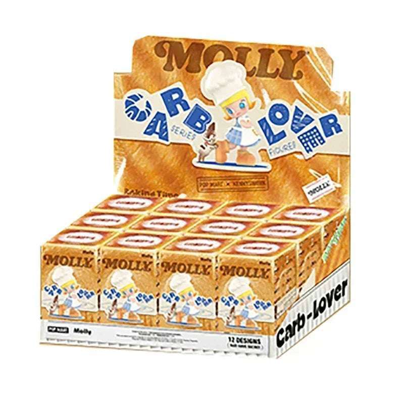 POP MART MOLLY Carb-Lover Series Mystery Box Anime PVC 100% Original Action Figure Collection Model Desktop Ornaments Doll Toys