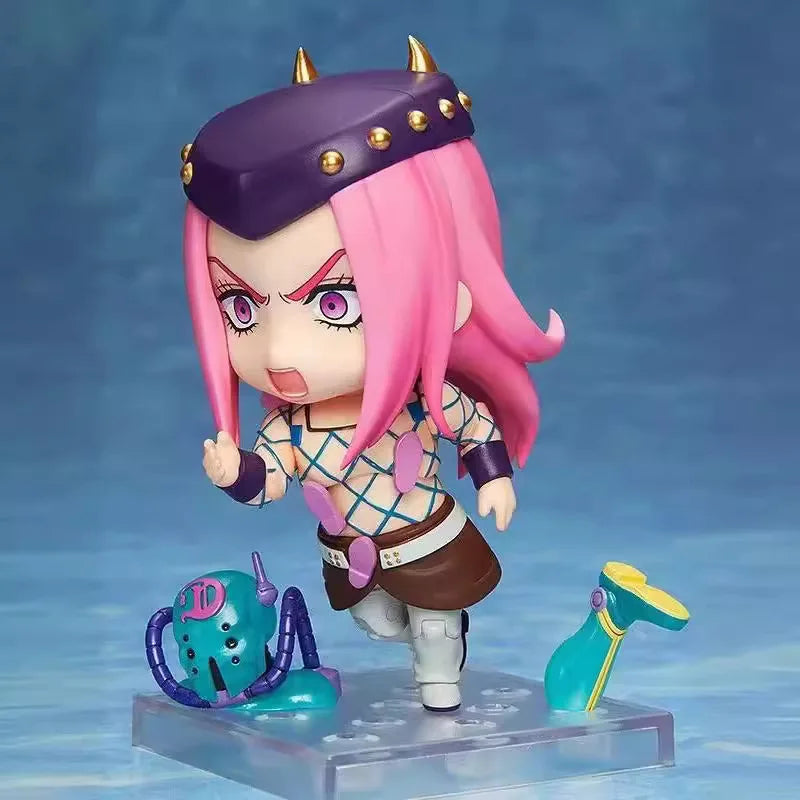 Jojo'S Bizarre Adventure Nendoroid Q Version Figures Jotaro Kujo Josuke Giorno Dio Jonathan Anime Collectible Desktop Decor
