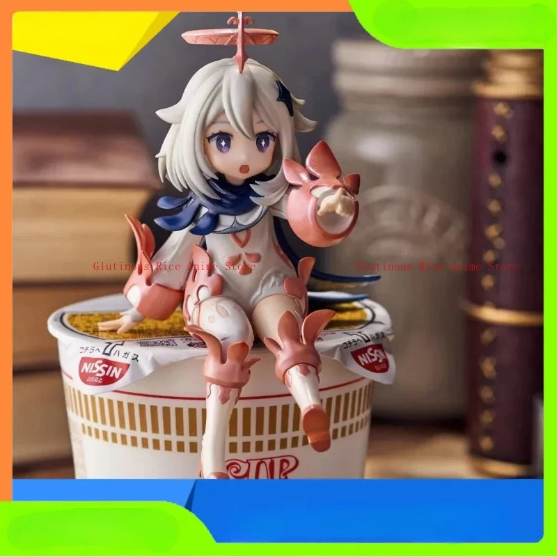 Labubu Anime Charakter Paimon Lampe Kinderspielzeug Labubu Kleidung Modell Geschenk Sonny Angel Puppe Puppenstatue Originalsammlung