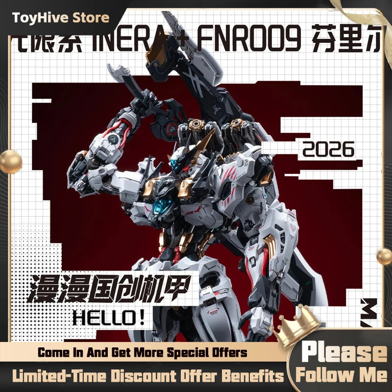 【IN STOCK】IN ERA+ RMD 1/72 FENRIR Infinite Dimensions Wolf King Barbatos Alloy Skeleton Assembly Plastic Model Kit Toy Gift