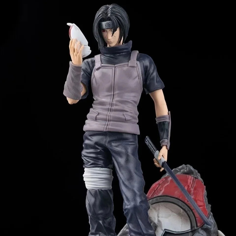 29 cm große Naruto-Anime-Figur, Uchiha Itachi Actionfigur, Spielstatue, Sammlerstück, PVC-Puppe, Itachi-Modell, Spielzeug, Geschenk